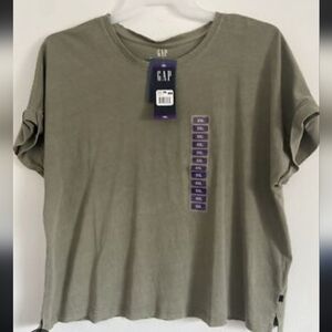 GAP Women's Short Sleeve Washed Fashion Tee Vetiver XL